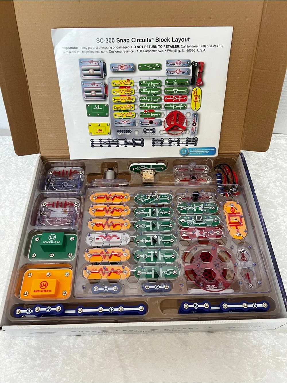 Snap Circuits 300-in-1 Science Kits Educational Electrical Circuit Board Toy 8+